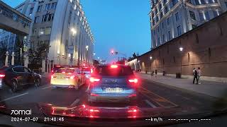 Driving in Moscow agglomeration Химки  Текстильщики 07072024 timelapse 4x [upl. by Kuster]