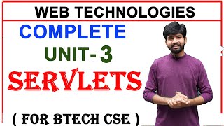 complete unit 3 servlets in web technologies  servlets  web technologies  ns lectures [upl. by Fari530]