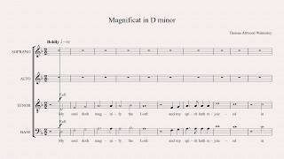 Walmisley Magnificat in D minor  soprano 1 part [upl. by Marilou761]