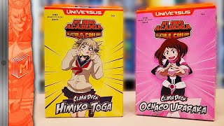 The Best Starters Yet Clash Decks Unboxing and Strategy  UniVersus CCG My Hero Academia Jet Burn [upl. by Ygief]