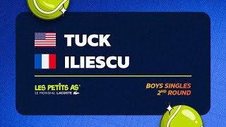 Les Petits As 2024  Boys Singles R2  Tabb TUCK vs Luca ILIESCU [upl. by Longley]