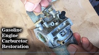 Restoration Clean Gasoline Engine Carburetor Robin [upl. by Enelyam]