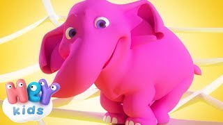 Um Elefante Se Balançava 🐘 Aprendendo a contar  Música Infantil  HeyKids [upl. by Aramas730]