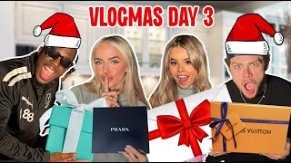 SECRET SANTA WITH OUR BOYFRIENDS Vlogmas Day 3 [upl. by Ringler]