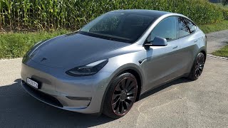 Tesla Model Y Performance Quicksilver In amp Out 4K HDR [upl. by Ramedlaw501]