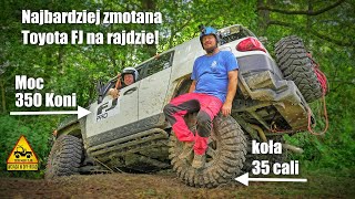 Najbardziej zmotana Toyota FJ na rajdzie Kompresor 350 koni i opony 35 cali [upl. by Atinal518]