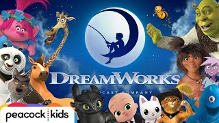 🎣🌙 Every DreamWorks Animation Film  TV Intro EVER [upl. by Nedap]