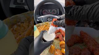 Wingstop with a lot of ranch🔥🐔 asmr food mukbang [upl. by Pillihp]