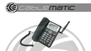 Terminal GSM CDMA para conectar a línea telefónica  distribuido por CABLEMATIC ® [upl. by Johnathon]