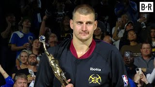 Nikola Jokić Receives the 202324 NBA MVP Trophy 🏆 [upl. by Jaeger]