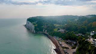 Dramatic Cliffscapes St Margarets Bay from the Sky  Kent  England [upl. by Theodora]