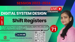 DSD71 Shift Registers in Digital Logic  SISOSIPOPISOPIPO Shift Registers [upl. by Gayel]