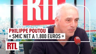 Philippe Poutou  quotOn veut un SMIC net à 1800 euros minimumquot [upl. by Adnovaj]