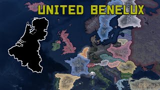 What If The Benelux Was United In 1936  HOI4 TIMELAPSE [upl. by Enelam100]