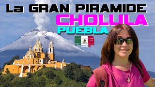 ¡Cholula México Recorriendo la pirámide más grande del mundo y el santuario en la cima [upl. by Oba]