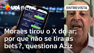 Omar Aziz Há várias razões para tirar bets do ar no Brasil proibir propaganda não vai resolver [upl. by Fleck]