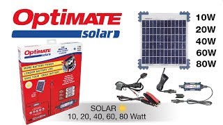 OptiMate Solar DE 12V Solar Ladegerät und Monitor [upl. by Kast]