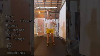 Kettlebell complex overhead stability fitness workout fullbodyworkout [upl. by Sidnac]