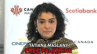 Tatiana Maslany stands with Palestine [upl. by Ahsikar]