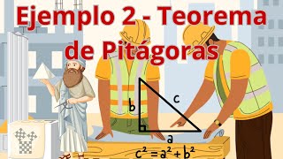 Teorema de Pitagoras  Ejemplo 2 [upl. by Secor513]