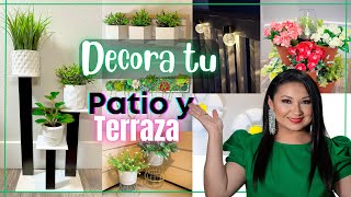 DECORA tu PATIO o TERRAZA  Manualidades fáciles  Decoración 2023 [upl. by Atikehs]