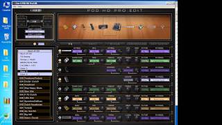 POD HD Edit Software and Customtonecom [upl. by Rebba]