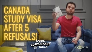 How we got Canada Study Visa after 5 refusals  expert ICCRC Consultant in Chandigarh India [upl. by Emalee]