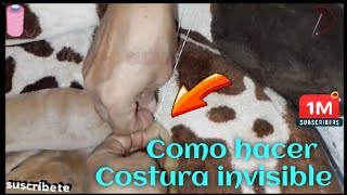 Como Hacer costura invisible a Mano TRUCO DE COSTURA ▶️ [upl. by Lordan374]