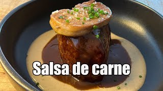 Salsa de carne  La que usan los restaurantes [upl. by Ilak588]