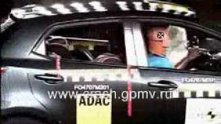 Mazda 2 2007 Euro NCAP Crash test [upl. by Ecinnaj]