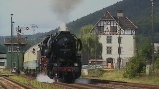 Dampfzüge mit 52 80391 planmäßige Regionalzüge Eisenach  Meiningen [upl. by Aruasor522]