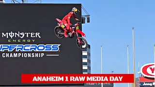 Supercross 2024 Anaheim 1  First time on track  Hunter Lawrence crash 💥 [upl. by Janka]