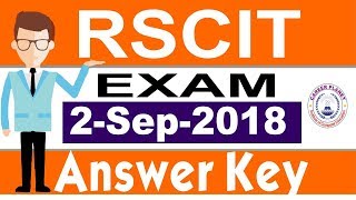 RSCIT Answer Key 2 September 2018 RSCIT Exam Paper with Solution [upl. by Abram]