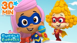 Every Time Super Guppies Saved The Day ⛑ 30 Minute Compilation  Bubble Guppies [upl. by Ayek]