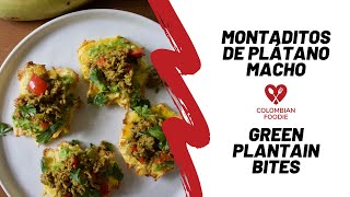 Montaditos de plátano en airfryer  Green Plantain bites in airfryer [upl. by Lazare]