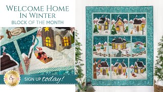 Introducing Welcome Home in Winter BOM  by Shabby Fabrics [upl. by Alvina]