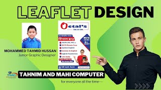 How to create Leaflet design।। লিফলেট ডিজাইন তৈরী।। 2024 [upl. by Nickolaus676]