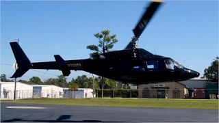 Airwolf Black Bell 222 Helicopter Startup Takeoff Flight and Landing [upl. by Sadiras]