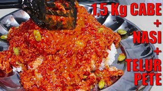 Buka Puasa TANBOY KUN  MAKAN CABE  15 Kg PAKAI NASI [upl. by Hayikat736]