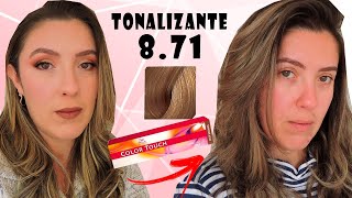 Tonalizando cabelo em casa 871  Color Touch Wella [upl. by Nnybor832]