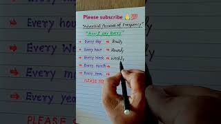 👉 Adverbial phrases of frequencyviralspokenenglishvocabolaryshortfeedviralshort [upl. by Bret]