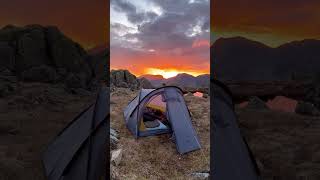 thegeordiewildcamper in the Lake District with OEX Bandicoot UL tent wildcampinguk ukwildcamp [upl. by Asoramla]