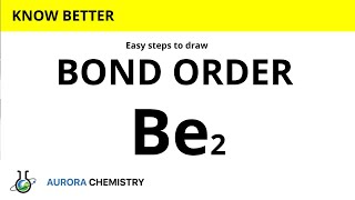 BOND ORDER of Be2 molecule  Bond order of BERYLLIUM MOLECULE [upl. by Trebron756]