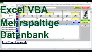 123 Mehrspaltige Datenbank mit Suchmaschine und Bilder in Excel VBA selber erstellen [upl. by Urata]