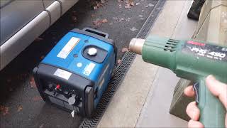 Hyundai HY3200SEi Inverter Generator Load amp Noise Test [upl. by Seto681]