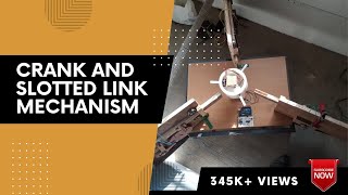 SIMPLE RECIPROCATING MECHANISM  how to make CRANK AND SLOTTED LINK MECHANISSM  MECHANICAL PROJECTS [upl. by Saoj]