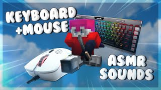 Keyboard  Mouse Sounds ASMR Solo Bedwars [upl. by Akeemahs]