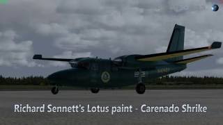 Prepar3D V335  Richard Sennett Lotus paint for Carenado Shrike 4K [upl. by Anitniuq]