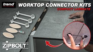 ZIPBOLT Compact Laminate Worktop Connector Kit 1215mm  Trend Zipbolts [upl. by Burkhart267]