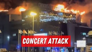 Terror Attack on Russian Bands Concert Kills 40 [upl. by Onimixam]